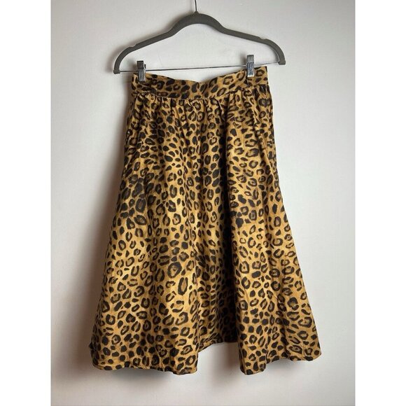Jones New York Womens Leopard Print Maxi Skirt Size 4 Animal Print - Picture 1 of 11